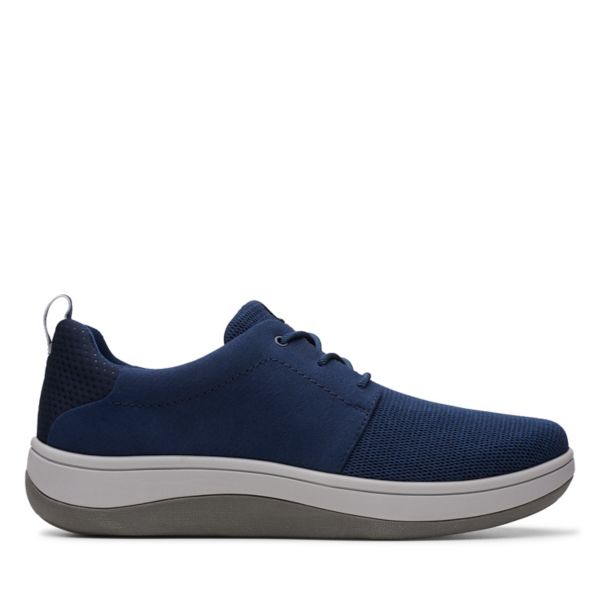 Clarks Mens Arla Free Trainers Navy | CA-1395740